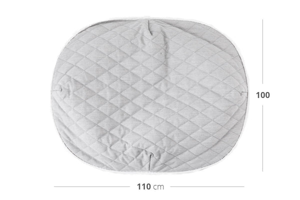 Spare Luxury CoolQuilt Top in Silver - Large (Easy-Clean, Pet-Friendly, In/Outdoor)