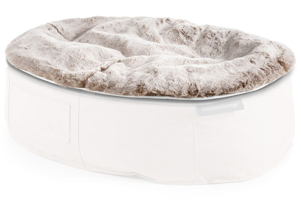 Spare Luxury Faux Fur Top in Rabbit Beige - Small (Indoor)