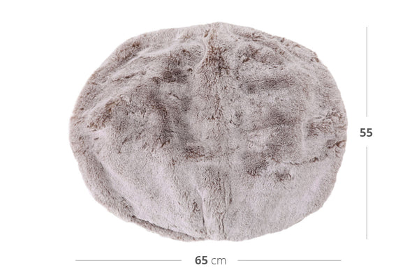 Spare Luxury Faux Fur Top in Rabbit Beige - Small (Indoor)