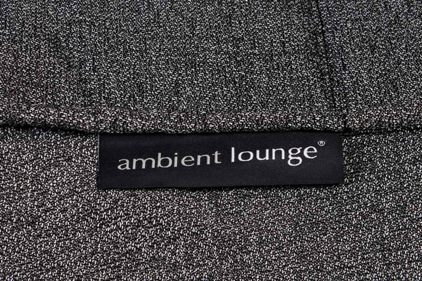 Ottoman (Deluxe) Bean Bag in Titanium Weave (Easy-Clean, Pet-Friendly, In/Outdoor)