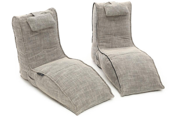 Twin Avatar Lounger Bean Bag in Eco Weave (Indoor)