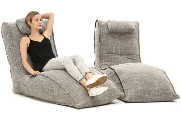 Twin Avatar Lounger Bean Bag in Eco Weave (Indoor)