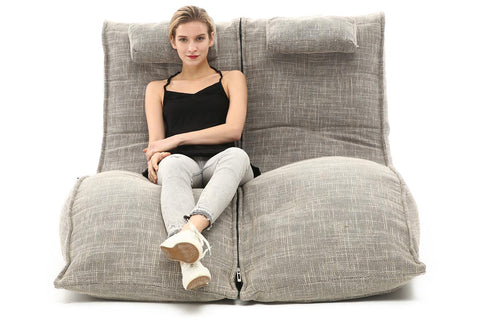 Twin Avatar Lounger Bean Bag in Eco Weave (Indoor)