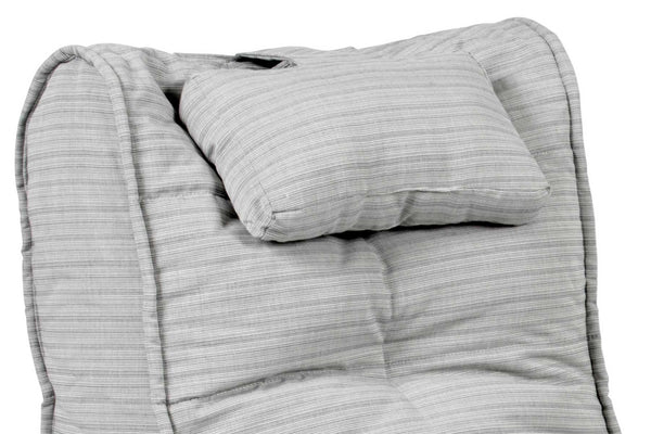 Avatar Lounger (with Headrest) Bean Bag in Silverline (Easy-Clean, Pet-Friendly, In/Outdoor)