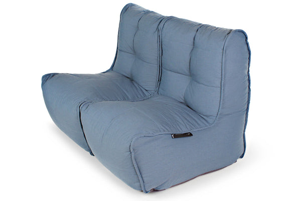 Twin Couch Bean Bag in Atlantic Denim (In/Outdoor)