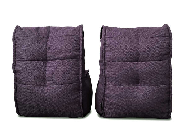 Twin Couch Bean Bags in Aubergine Dream