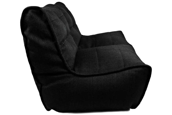 Twin Couch Bean Bag in Black Sapphire (Indoor)
