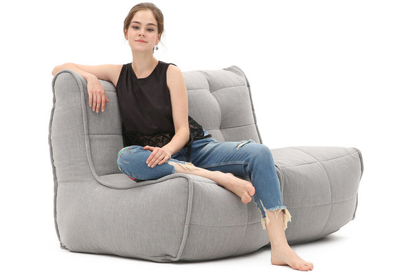 Twin Couch Bean Bag in Keystone Grey (Indoor)