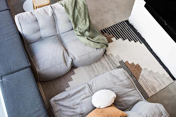 Twin Couch Bean Bag in Keystone Grey (Indoor)