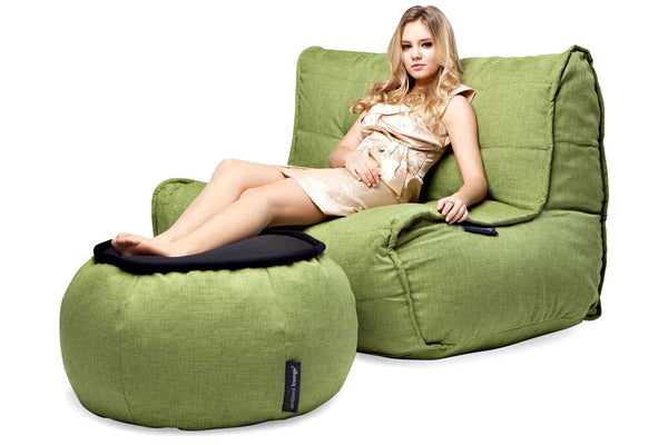 Twin Couch Bean Bag in Lime Citrus (Indoor)
