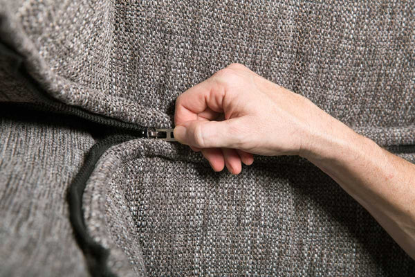 Twin Couch Bean Bag in Luscious Grey (Indoor)