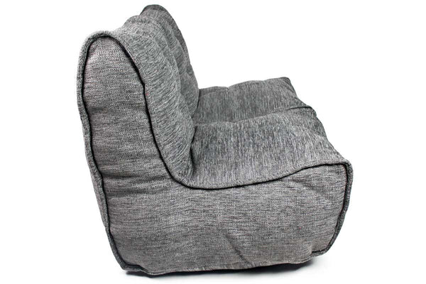 Twin Couch Bean Bag in Luscious Grey (Indoor)
