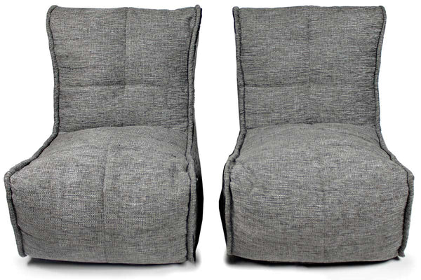 Twin Couch Bean Bag in Luscious Grey (Indoor)