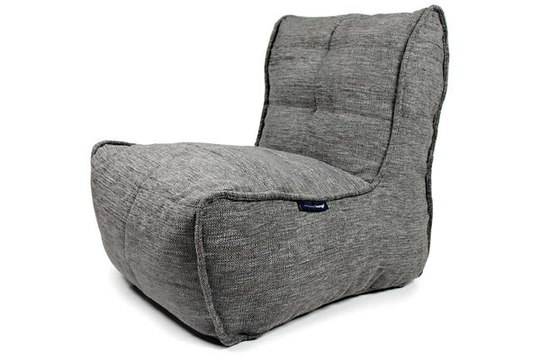 Twin Couch Bean Bag in Luscious Grey (Indoor)