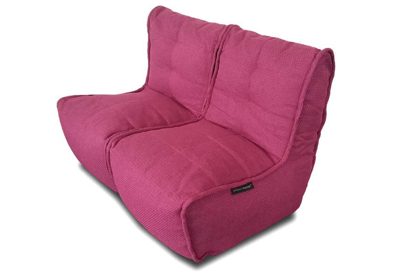 Twin Couch Bean Bag in Sakura Pink (Indoor)