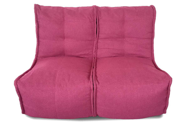 Twin Couch Bean Bag in Sakura Pink (Indoor)