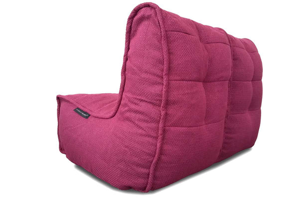 Twin Couch Bean Bag in Sakura Pink (Indoor)