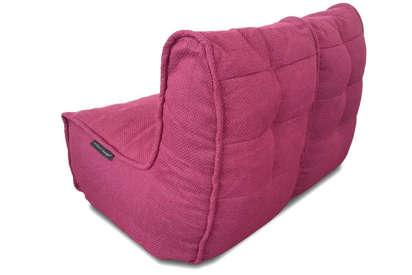 Twin Couch Bean Bag in Sakura Pink (Indoor)