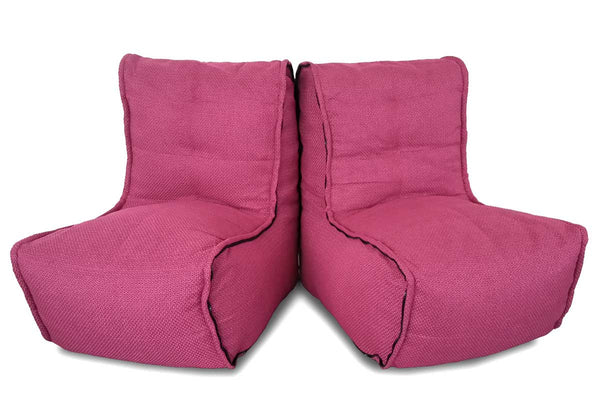 Twin Couch Bean Bag in Sakura Pink (Indoor)