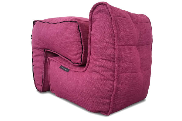 Twin Couch Bean Bag in Sakura Pink (Indoor)