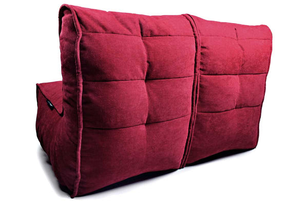Twin Couch Bean Bags in Wildberry Deluxe