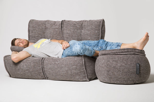 Wing Ottoman Bean Bag in Luscious Grey (Indoor)