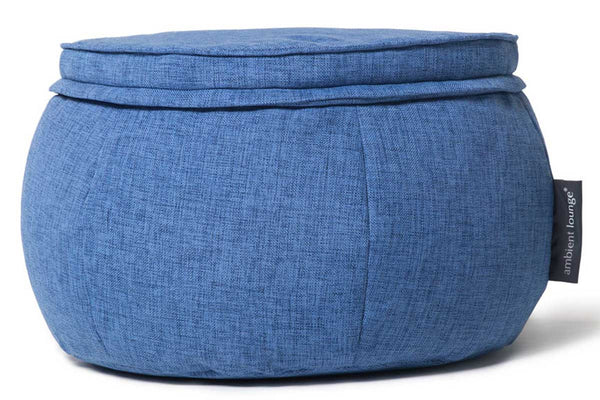 Wing Ottoman Bean Bag in Blue Jazz (Indoor)