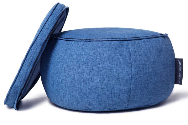 Wing Ottoman Bean Bag in Blue Jazz (Indoor)