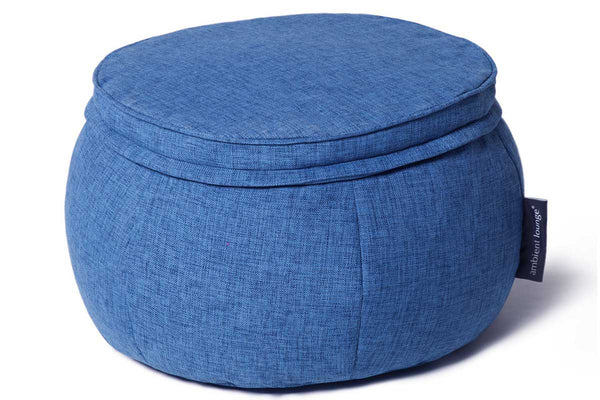 Wing Ottoman Bean Bag in Blue Jazz (Indoor)