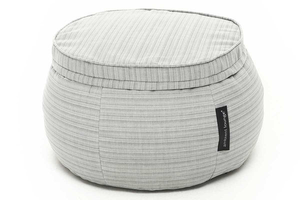 Wing Ottoman Bean Bag in Silverline (In/Outdoor)